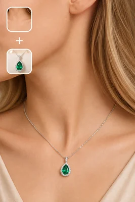 Preview of Necklace Mockup Generator On Model
